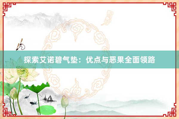 探索艾诺碧气垫：优点与恶果全面领路